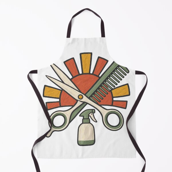 Item preview, Hairstylist Shears and Comb Sunburst Crest designed and sold by eignvalue.