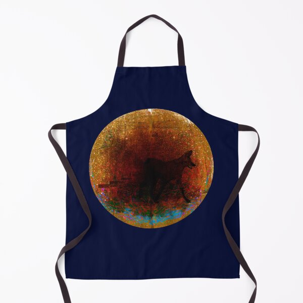 Item preview, Mystical Wolf Silhouette – Golden Amber Cosmic Sphere Art designed and sold by MAMA.art.Rio <Marsailhe_Milward>.