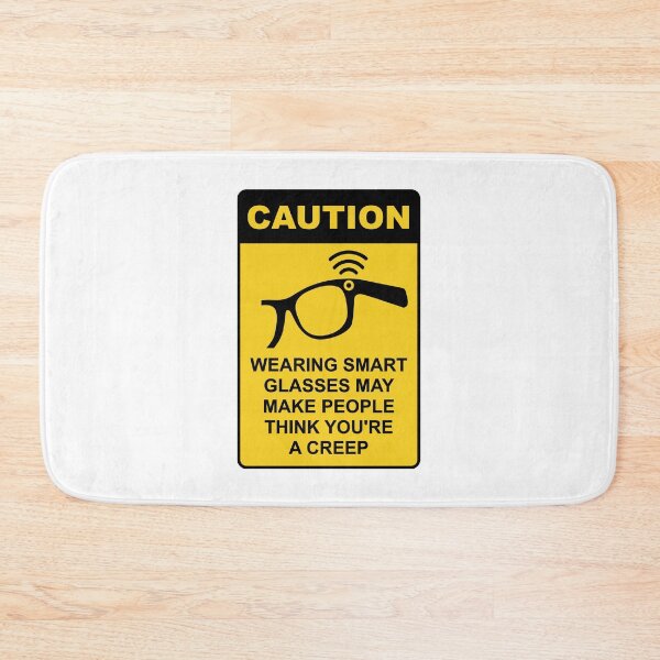Item preview, Smart Glasses Warning – Funny Camera Glasses Caution Sign designed and sold by messy-nessie.