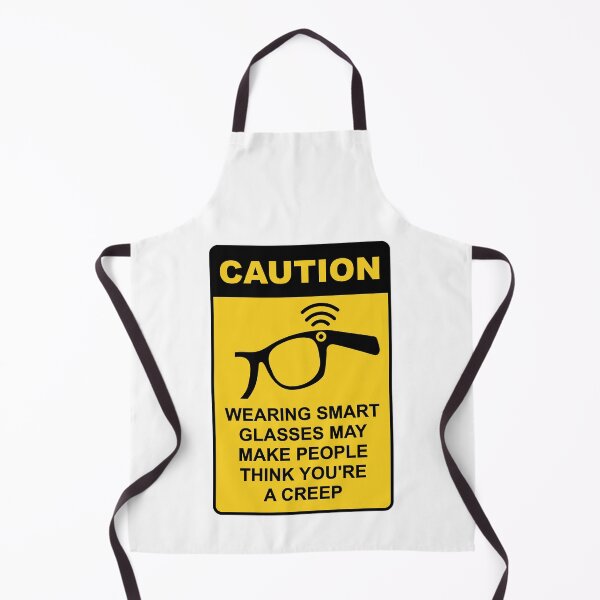 Item preview, Smart Glasses Warning – Funny Camera Glasses Caution Sign designed and sold by messy-nessie.