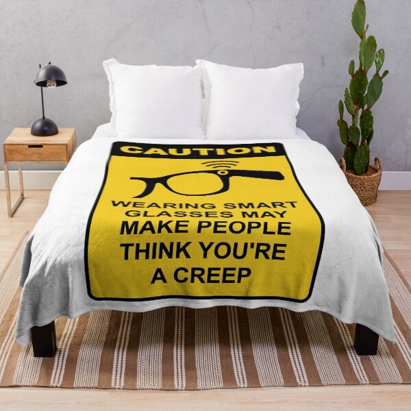 Item preview, Smart Glasses Warning – Funny Camera Glasses Caution Sign designed and sold by messy-nessie.