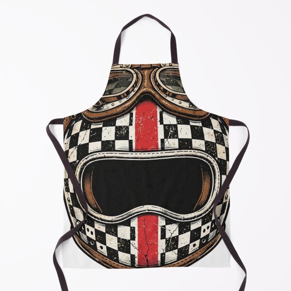 Item preview, Checkered Flag Racing Motorcycle Helmet designed and sold by Normandy Road Heritage.