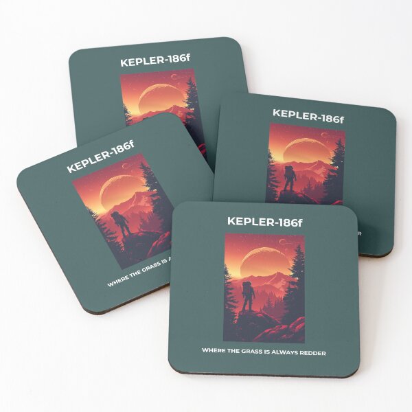 Item preview, Kepler-186f Exoplanet NASA Vintage Space Poster designed and sold by Artmugic.