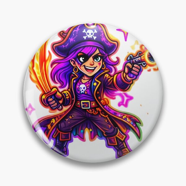 Item preview, Cool Cartoon Badass Pirate T-Shirt designed and sold by Freestyle Prints.
