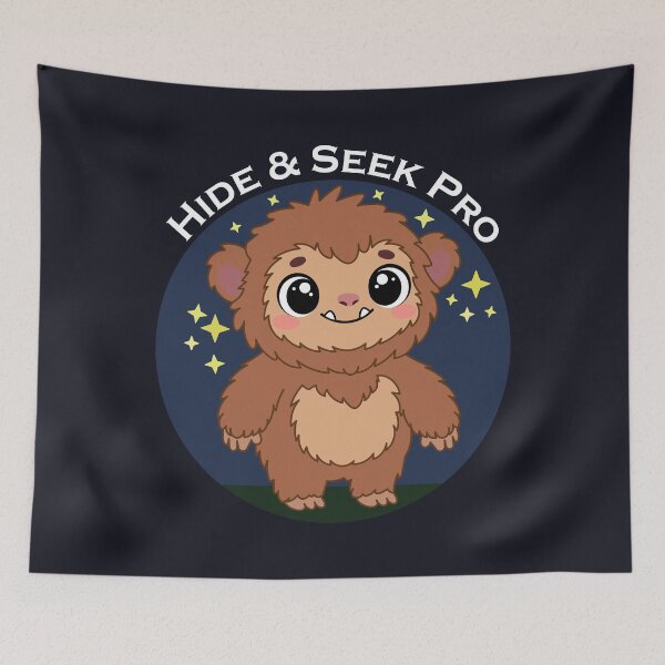 Item preview, Bigfoot Hide & Seek Pro | Cute Sasquatch Cryptid Night Sky designed and sold by Hallowed Artistry.