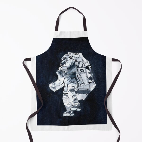 Item preview, MMU Astronaut – Manned Maneuvering Unit Watercolor Space Art designed and sold by lexieaustinart.