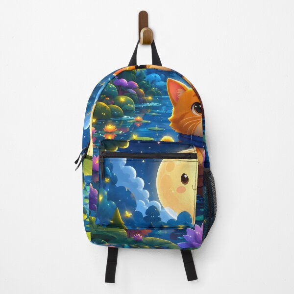 Item preview, Moonlit Cat Adventure on a Magical Lake designed and sold by Herodestroyer.