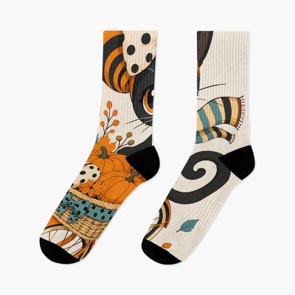 Item preview, Autumn Black Cat Bicycle Adventure designed and sold by ArtByBoya.
