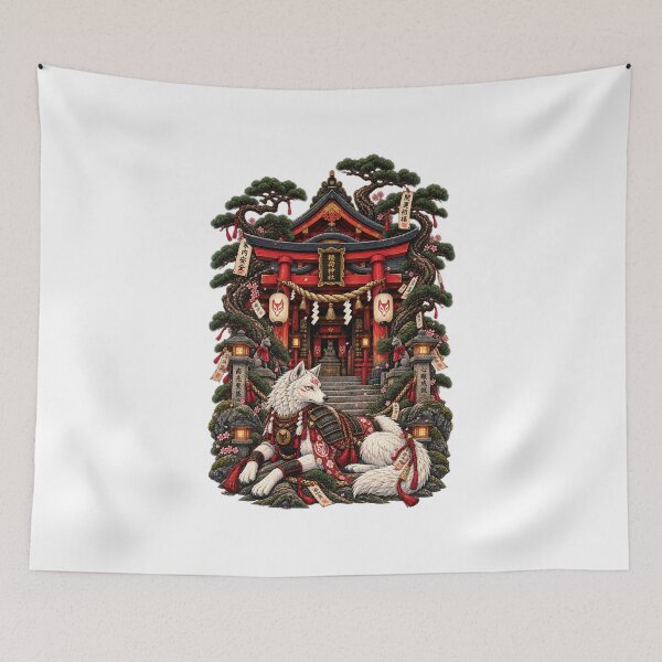 Item preview, The Guardian of the Sanctuary | Japanese Ukiyo-e Kitsune designed and sold by Substance_life.