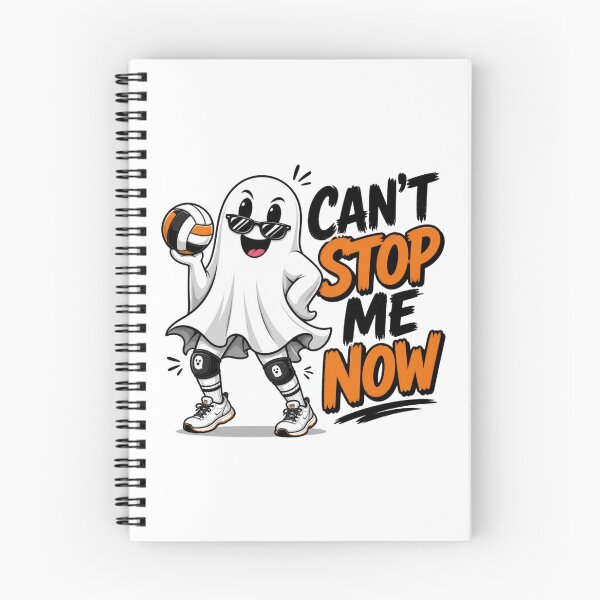 Item preview, Can't Stop Me Now Volleyball Ghost Shirt designed and sold by redblink store.