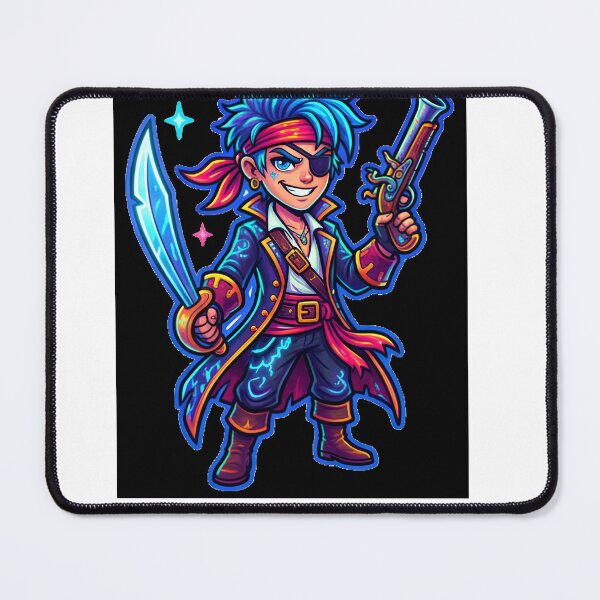 Item preview, Cool Cartoon Badass Pirate Boy Sticker designed and sold by Freestyle Prints.