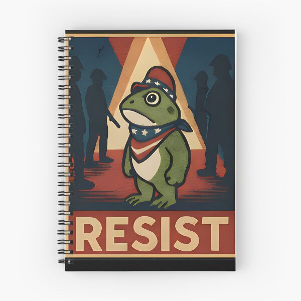 Item preview, Portland Frog Resist retro protest design patriotic humor art independence day activist frog designed and sold by Velmoraqs.