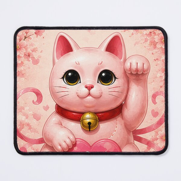 Item preview, Pink Maneki Neko for Love designed and sold by fuku-mono.