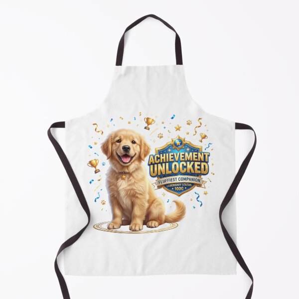 Item preview, Achievement Unlocked Golden Retriever Artwork designed and sold by pradeepvisuals.