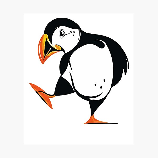 Item preview, Cute Atlantic Puffin Bird Nature Wildlife Art designed and sold by haitrieuic96.