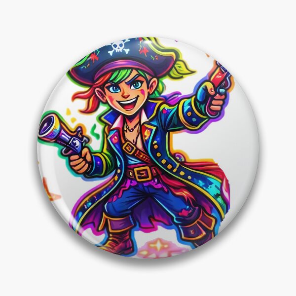 Item preview, Cool Cartoon Badass Pirate Girl designed and sold by Freestyle Prints.