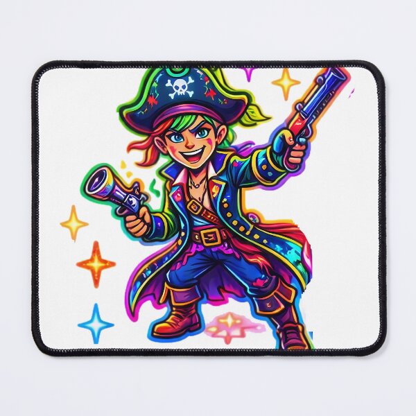 Item preview, Cool Cartoon Badass Pirate Girl designed and sold by Freestyle Prints.