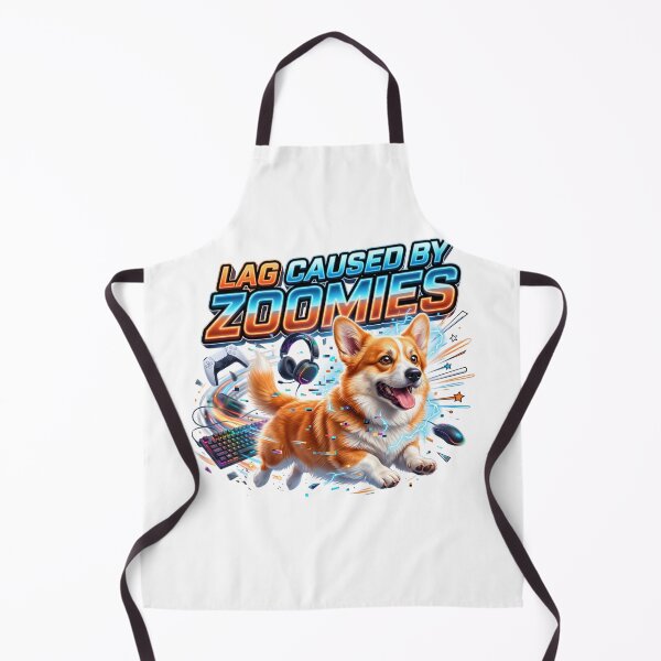 Item preview, Dog Zoomies Funny Corgi Gaming Artwork designed and sold by pradeepvisuals.