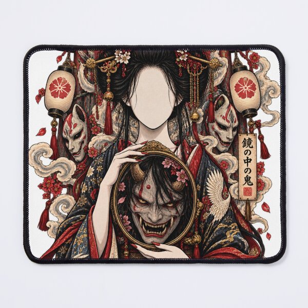 Item preview, The Mirror of the Faceless Geisha | Japanese Ukiyo-e Art designed and sold by Substance_life.