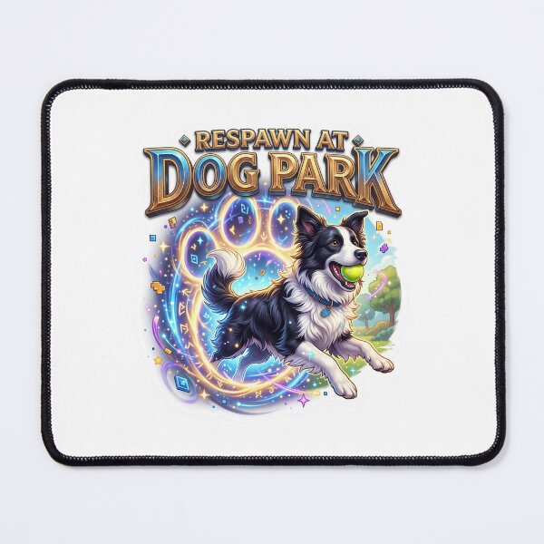 Item preview, Dog Park Border Collie Adventure Art designed and sold by pradeepvisuals.