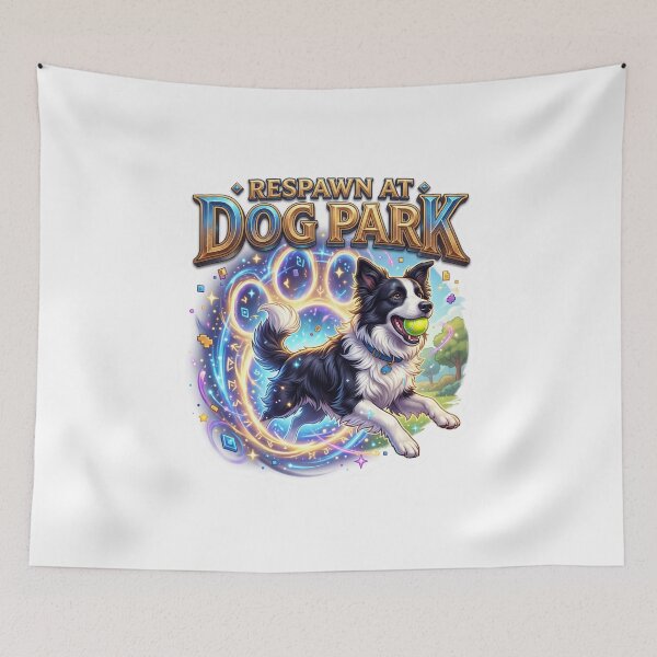 Item preview, Dog Park Border Collie Adventure Art designed and sold by pradeepvisuals.