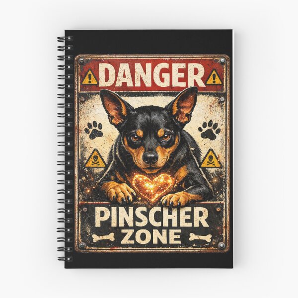 Item preview, Danger Pinscher Zone – Vintage Warning Sign designed and sold by TroviTutto.