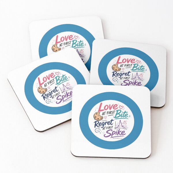 Item preview, Type 1 Diabetes - Love at first bite - blue ring designed and sold by Funny Diabetes.