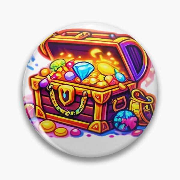Item preview, Magic Pirate Treasure Chest Sticker designed and sold by Freestyle Prints.