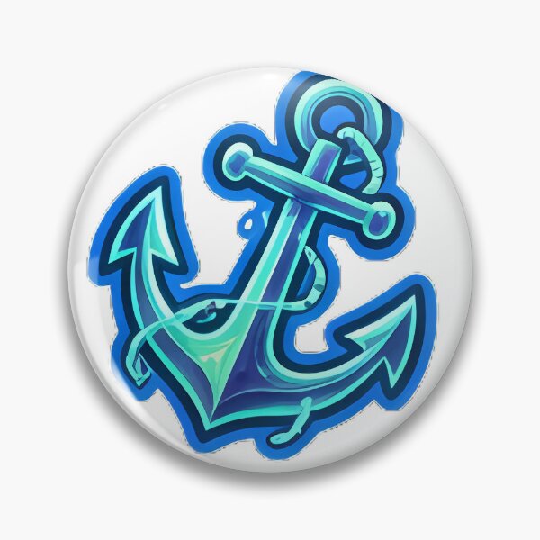 Item preview, Cool Cartoon Pirate Anchor Sticker designed and sold by Freestyle Prints.