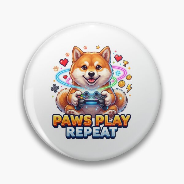 Item preview, Gaming Dog Shiba Inu Player Artwork designed and sold by pradeepvisuals.