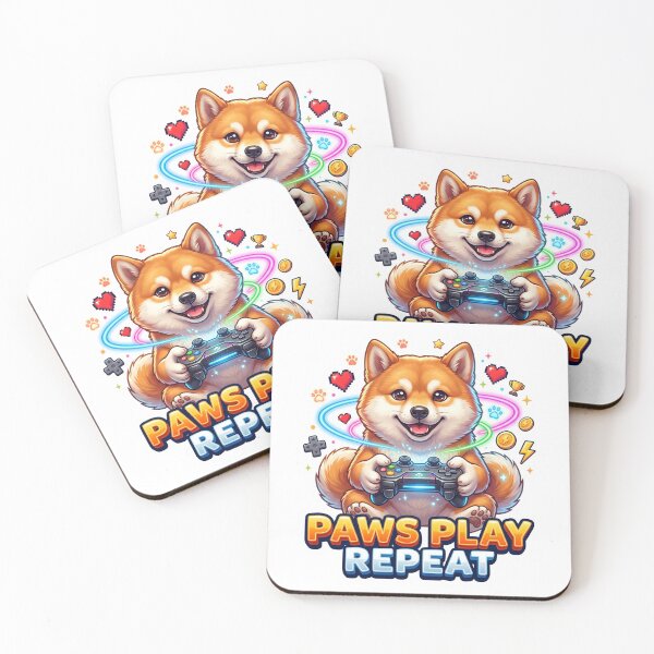 Item preview, Gaming Dog Shiba Inu Player Artwork designed and sold by pradeepvisuals.