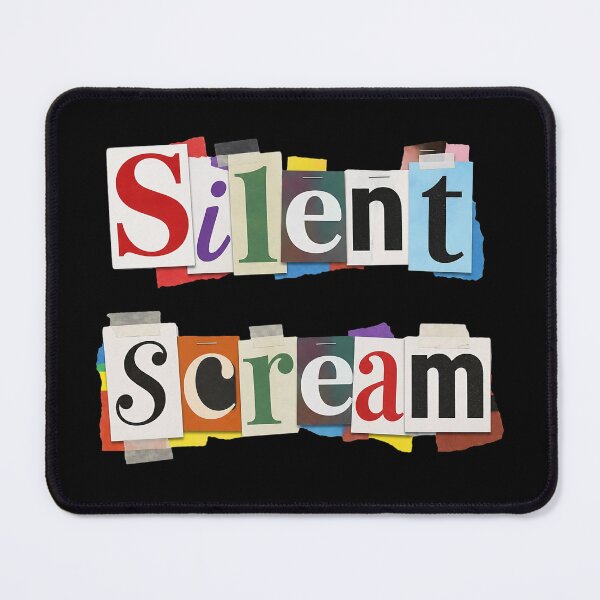 Item preview, Silent Scream Introvert Emotional Collage Quote designed and sold by NosandEdgy.