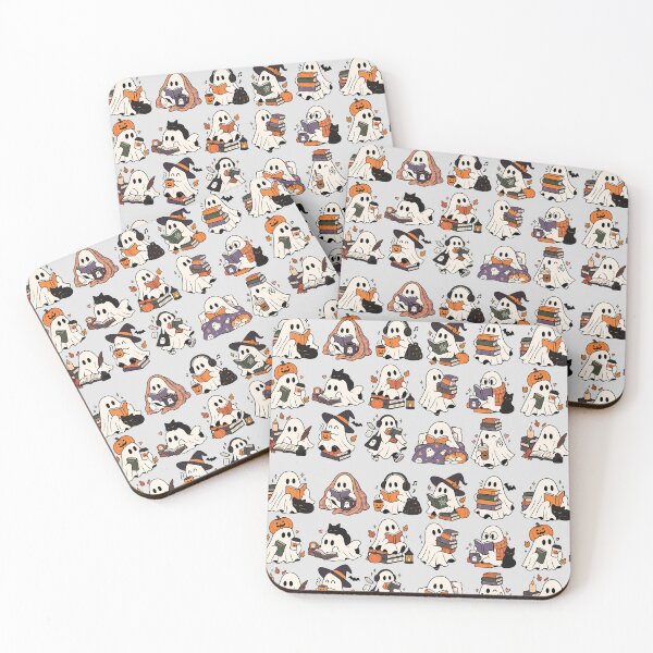Item preview, Cozy Bookish Ghosts Halloween Sticker Collection designed and sold by goolib.