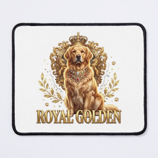 Item preview, Royal Dog Golden Retriever Luxury Crest Art designed and sold by pradeepvisuals.