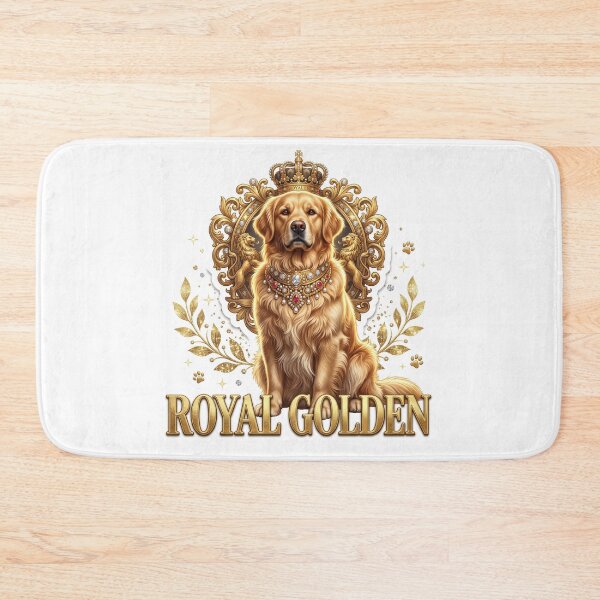 Item preview, Royal Dog Golden Retriever Luxury Crest Art designed and sold by pradeepvisuals.