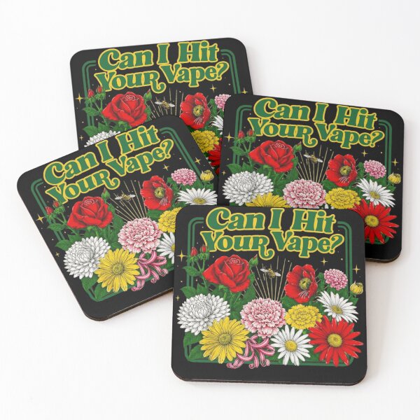 Item preview, Can I Hit Your Vape Funny Floral Retro Vaping Joke designed and sold by haitrieuic96.