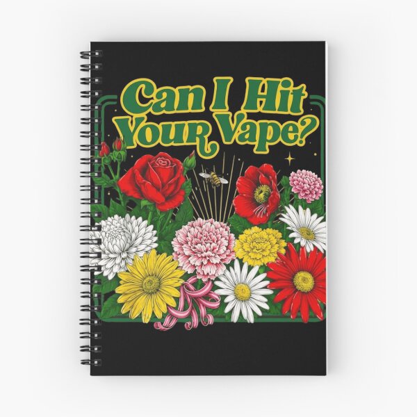 Item preview, Can I Hit Your Vape Funny Floral Retro Vaping Joke designed and sold by haitrieuic96.