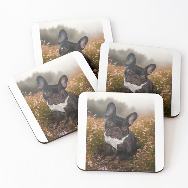 Item preview, French Bulldog Portrait in a Wildflower Meadow - Nature & Chic designed and sold by PinkGothica.