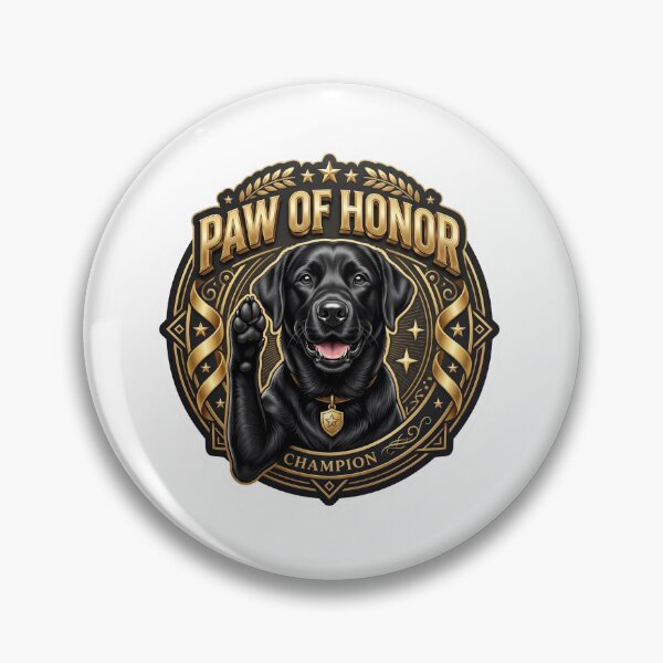 Item preview, Paw of Honor Labrador Champion Artwork designed and sold by pradeepvisuals.