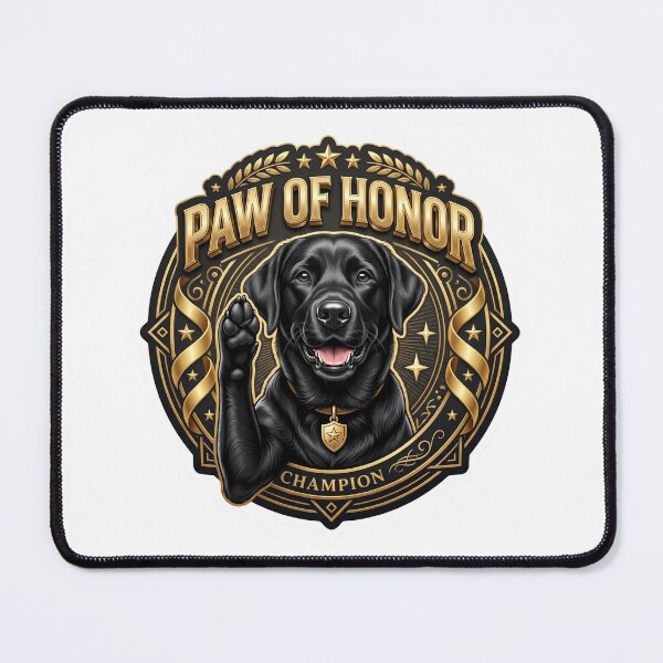 Item preview, Paw of Honor Labrador Champion Artwork designed and sold by pradeepvisuals.
