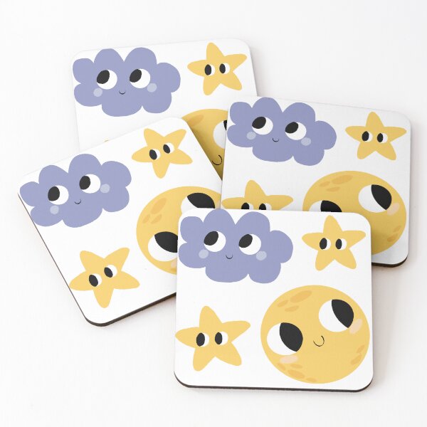 Item preview, Adorable moon and stars sticker pack  designed and sold by Line2lifeart.