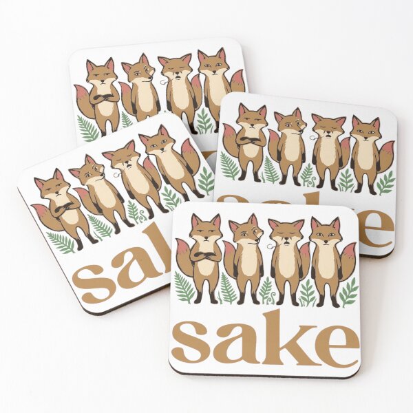 Item preview, Four Fox Sake Funny Animal Pun Sarcastic Fox Lover designed and sold by haitrieuic96.