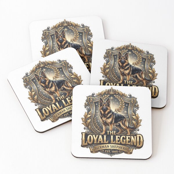 Item preview, Loyal Legend German Shepherd Crest Art designed and sold by pradeepvisuals.