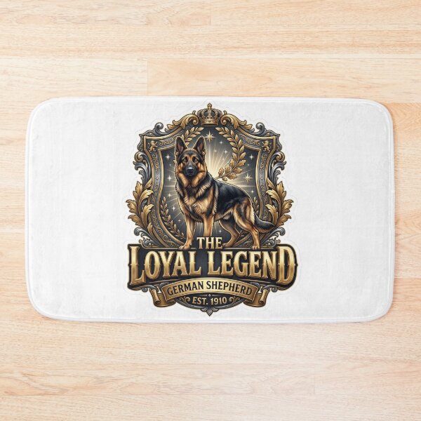Item preview, Loyal Legend German Shepherd Crest Art designed and sold by pradeepvisuals.