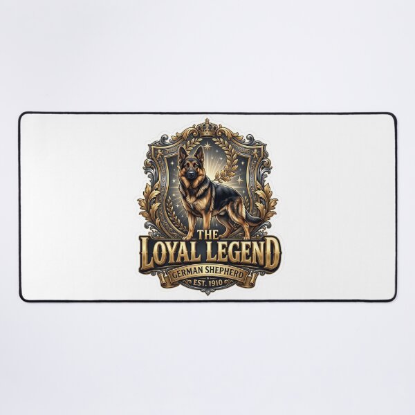 Item preview, Loyal Legend German Shepherd Crest Art designed and sold by pradeepvisuals.