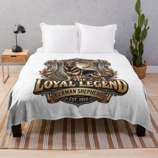 Item preview, Loyal Legend German Shepherd Crest Art designed and sold by pradeepvisuals.