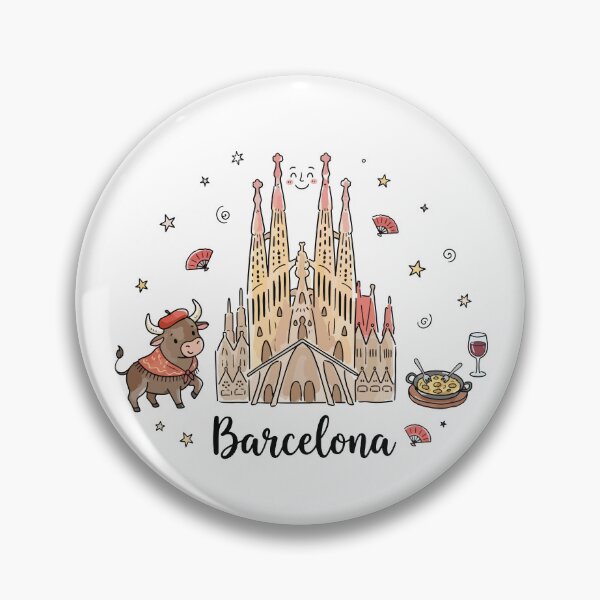Item preview, Cute Sagrada Familia Barcelona Doodle Art designed and sold by RamyGallery.