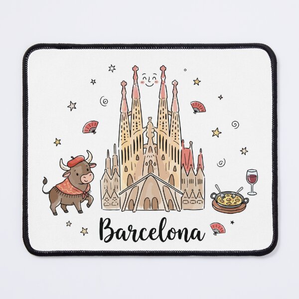 Item preview, Cute Sagrada Familia Barcelona Doodle Art designed and sold by RamyGallery.