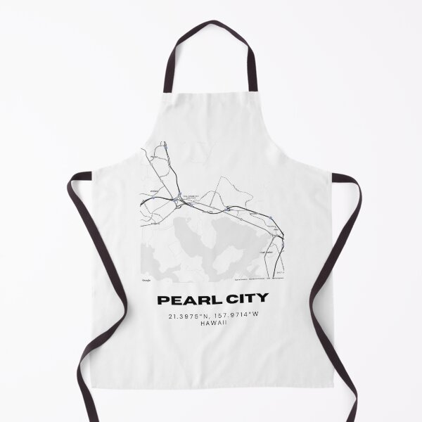 Item preview, Pearl City Hawaii Minimalist Map | Black & White Street Map Print designed and sold by RM-Journey.