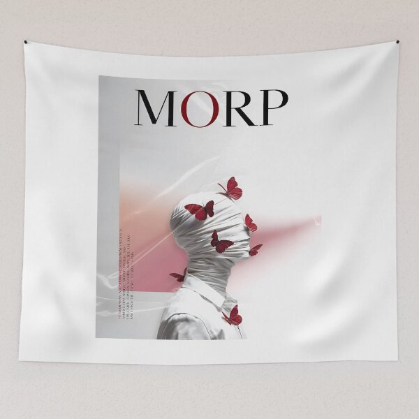 Item preview, Morph Red Butterfly Metamorphosis Surreal designed and sold by iconiicc.